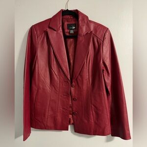 East 5th Rich Burgundy Leather Jacket